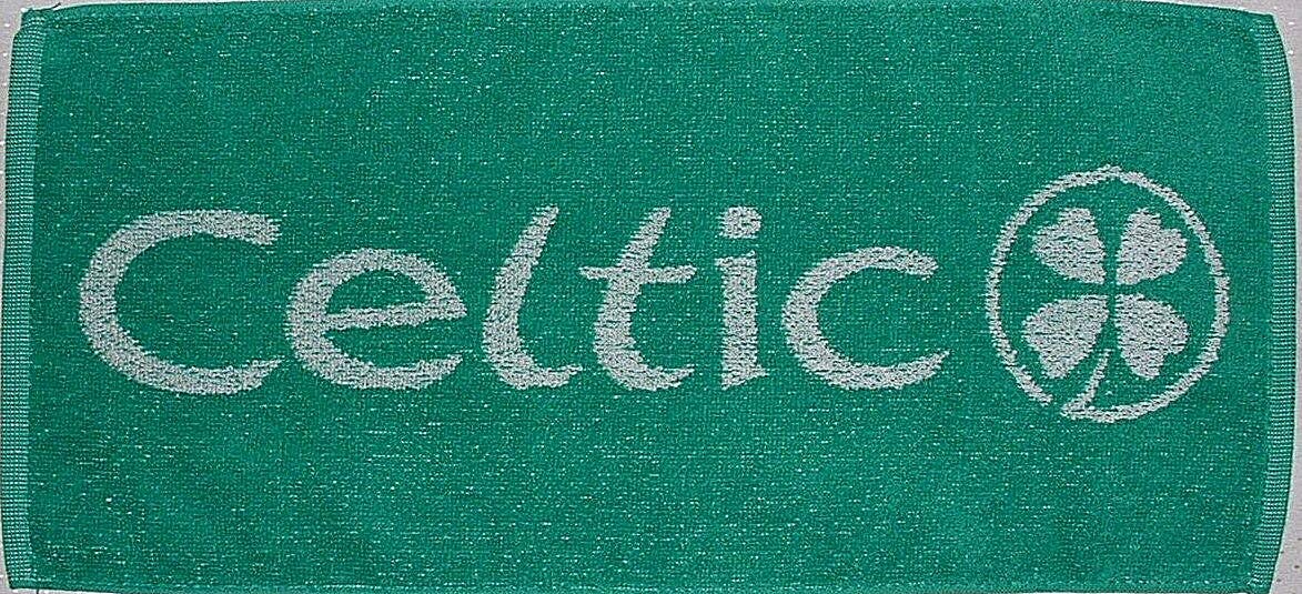 Celtic F.c. Green Celtic Fc Crest Bar Towel