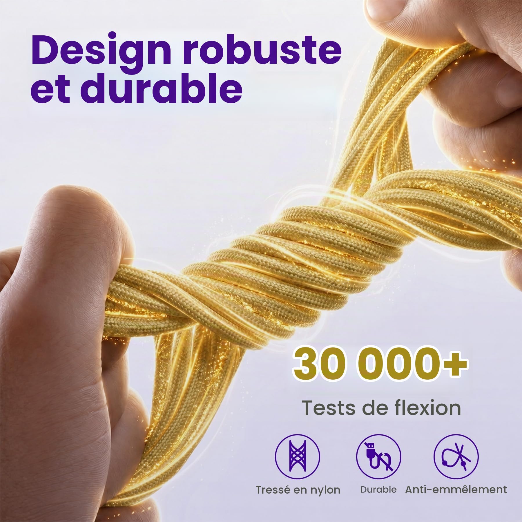Qi2 Chargeurs Magnétiques sans Fil 15W, Lot de 3, Jaune Citron