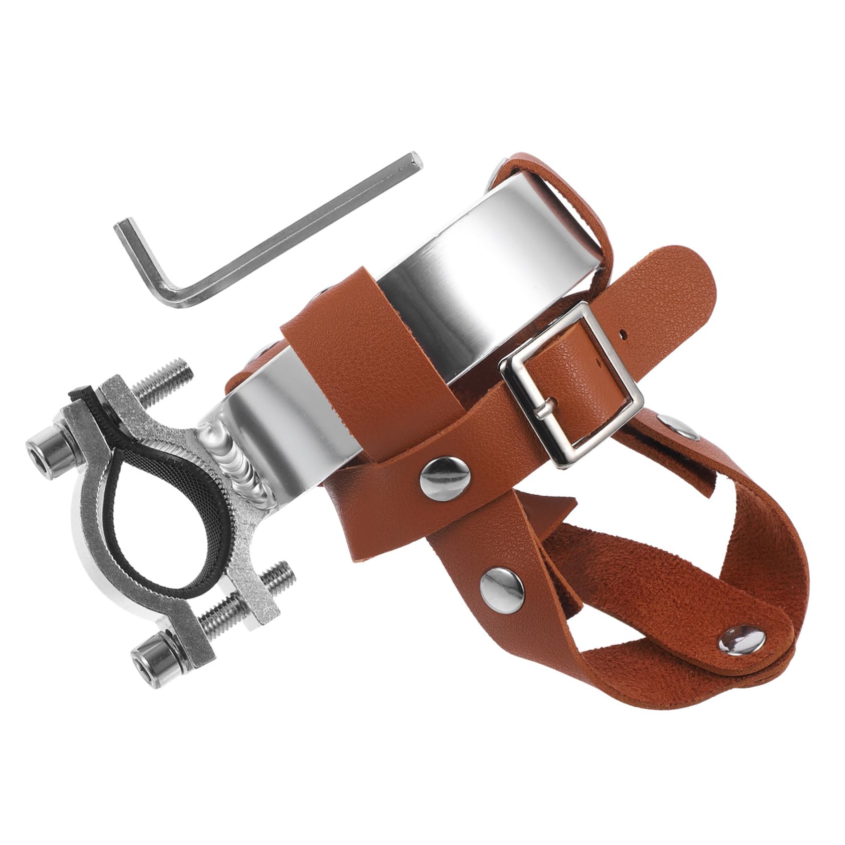 Sosoport 3sätze Retro Fahrrad Wasserflaschenhalter Pu- Verstellbar Stabiler Getränkehalter Für Fahrräder Einfache Installation Schraubenschlüssel