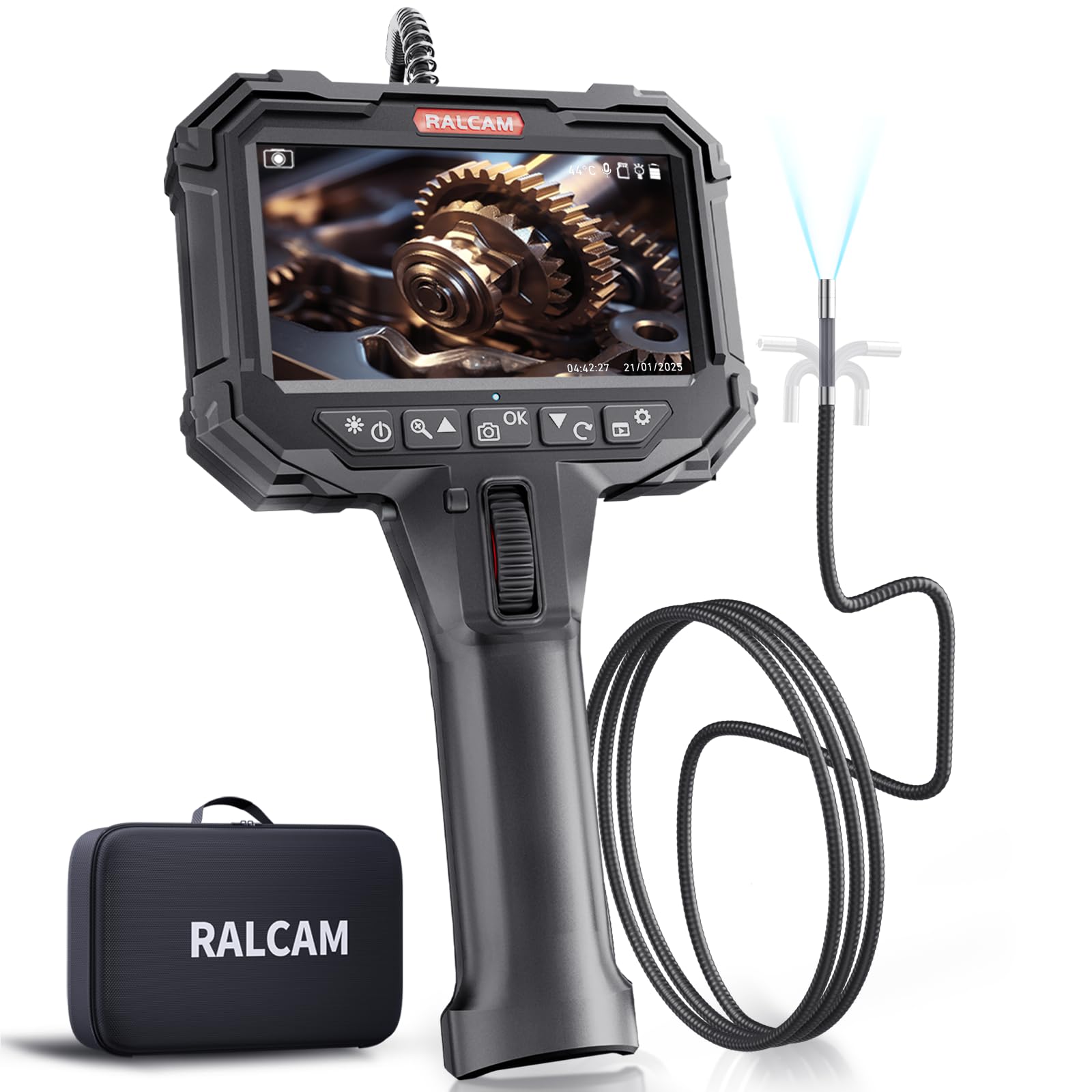 【新品未開封】Ralcam ファイバースコープ 17880円 Amazon.co.jp: Ralcam ファイバースコープ先端可動式 5インチ液晶内視