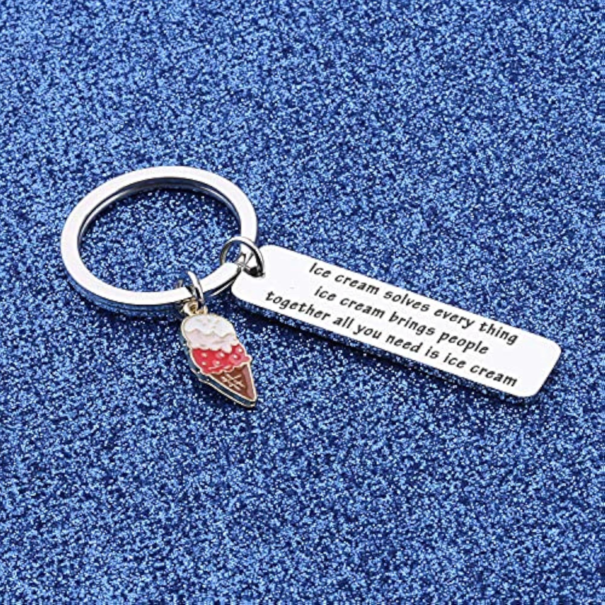 Ice Cream Keychain, Sweet Treat Accessory