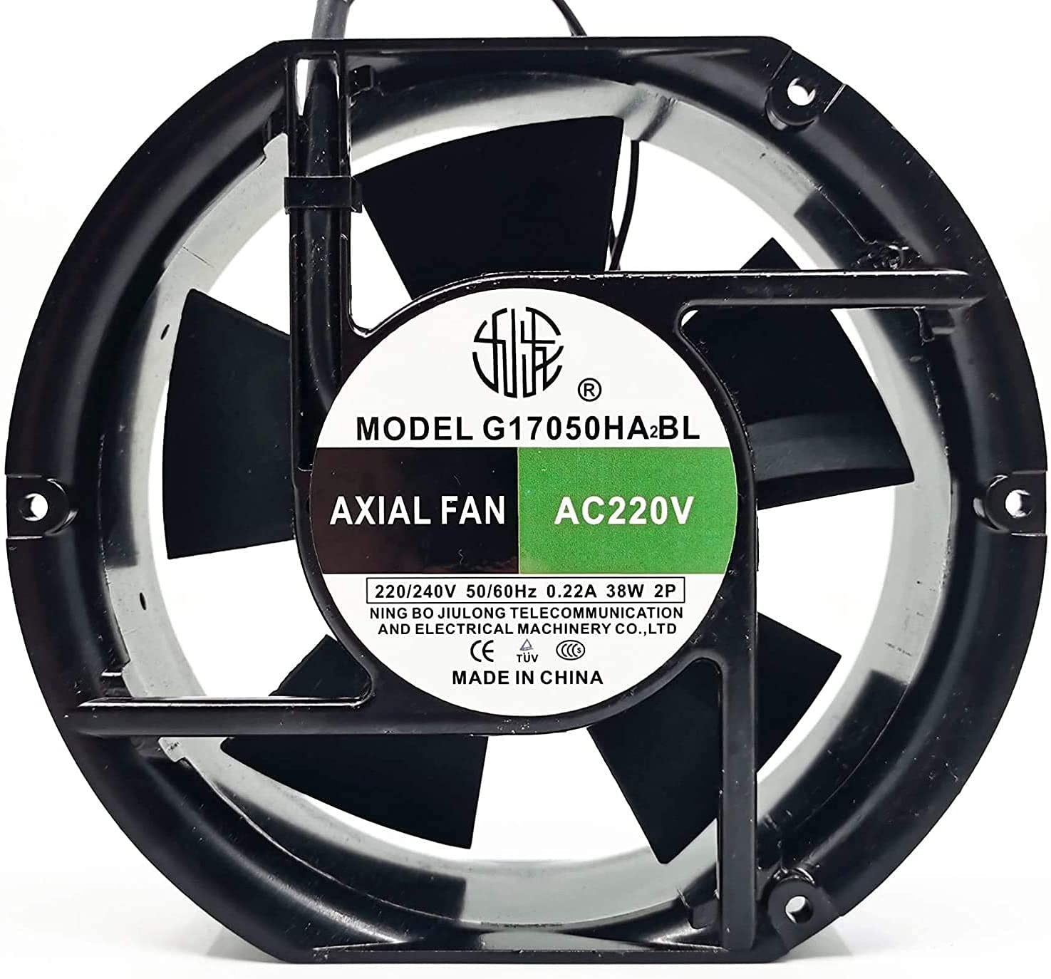 G17050HA2BL 200V AC Axial Fan, 0.28A 17251 2wire Inverter Electric Welding Machine Fan