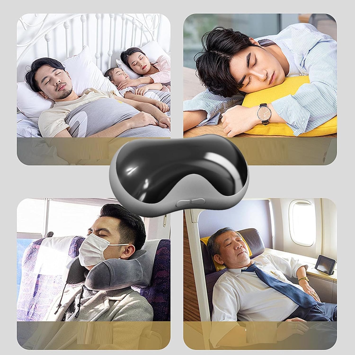 Snortium pro - snortium anti - ronquidos, dispositivos anti - ronquidos efectivos, dispositivos anti - ronquidos inteligentes, soluciones de ronquidos variables eléctricas, ayudas para el sueño,Negro