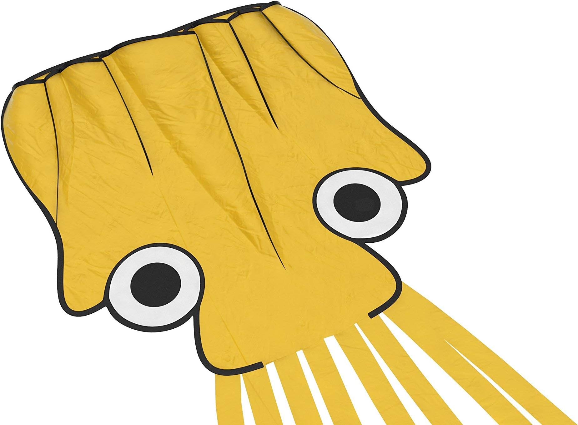 #1 Octopus Kite with 300 Feet of String and Easy Storage Bag | Premium Quality | Yellow | GIANT Parafoil Kite Toy Over 16 FEET LONG | Flying Toys for Boys | #1 Beach Toy | Keep & Refund Promise