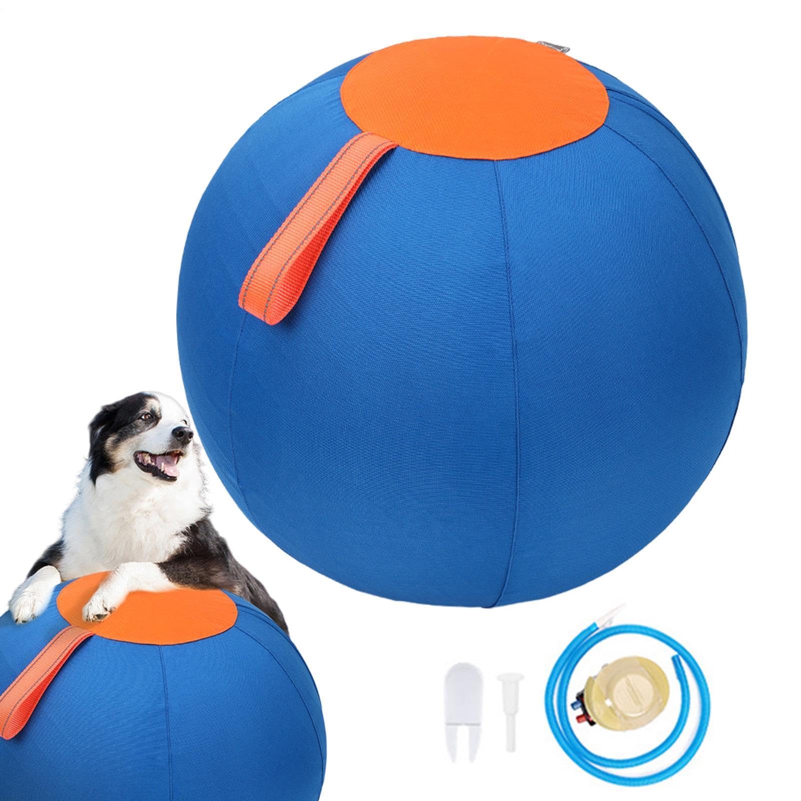 Pelota para Perros de Pastoreo Ejercicio para Cachorros con Pelota Inflable | Juguete de balón gigante para perros para Jardín, Terraza, Parque, Apartamento, Hogar, Oficina, Refugios y