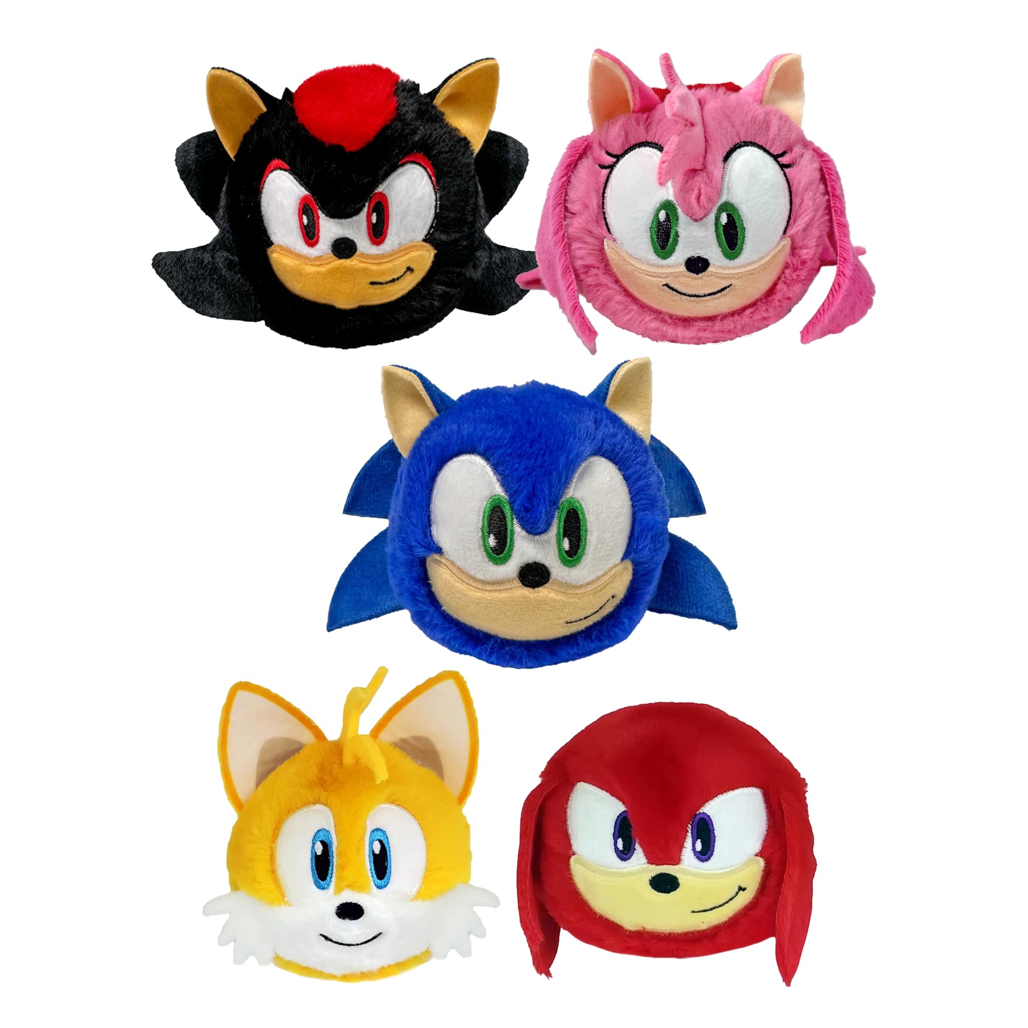 TY Sonic Plush Toy Set – Sonic, Knuckles, Tails, Shadow & Amy 5 Pack Soft Toys for Kids Bouncers Collectible Cuddly Gifts — image 1