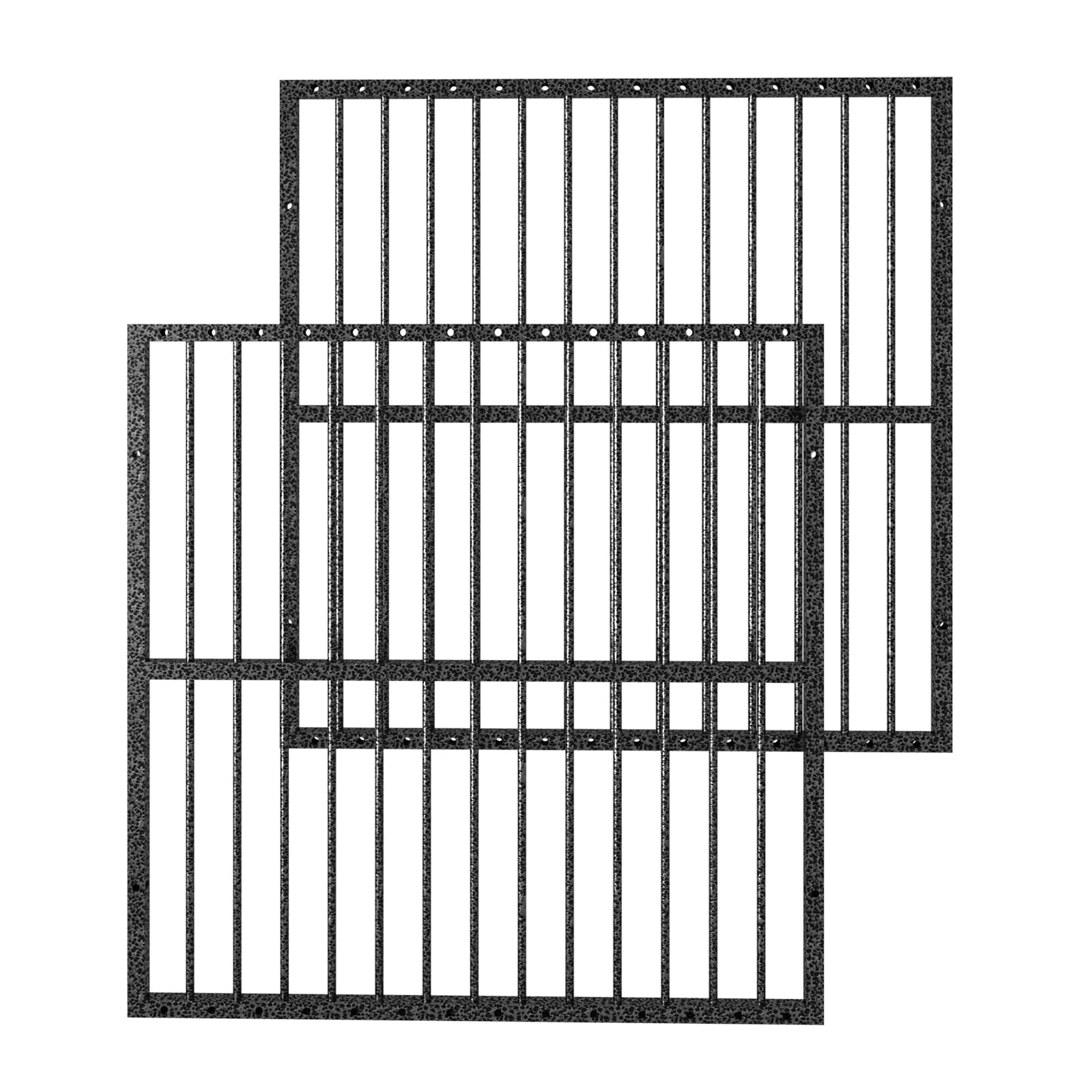 Dog Playpen 31.5 Inch Height, Heavy Duty Dog Fence with Door, Safe and Sturdy Playpens, Easy to Assemble for Indoor Outdoor (2 Panels, Grey)
