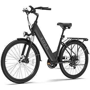 Electric Bike for Adults 26'', 1200W Peak Motor, 105 Km Max