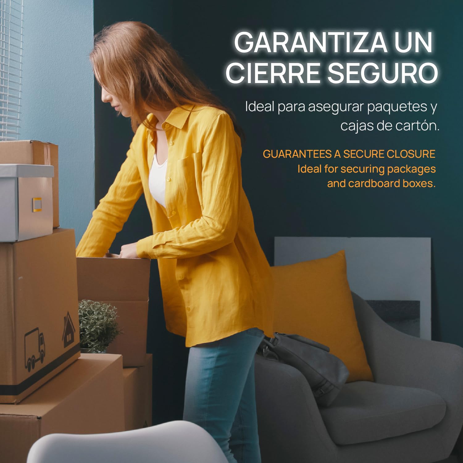 Cinta Embalar, Cinta Adhesiva Marrón, Precinto Embalar, Cinta de Embalar Cajas Mudanza y de Envío, Cinta Embalaje Marron Ancha 36 mm x 66 m - SIDI (48 uds)