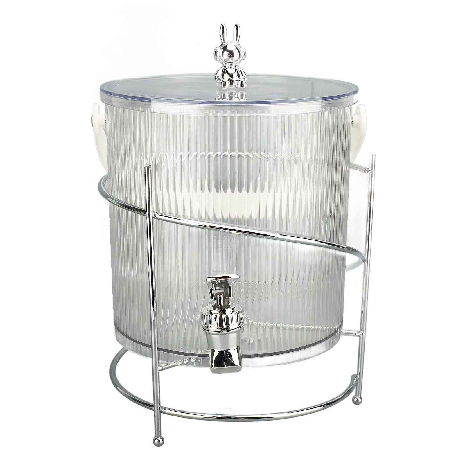 Dispensador de bebidas transparente con espiga para servir de forma cómoda y limpia