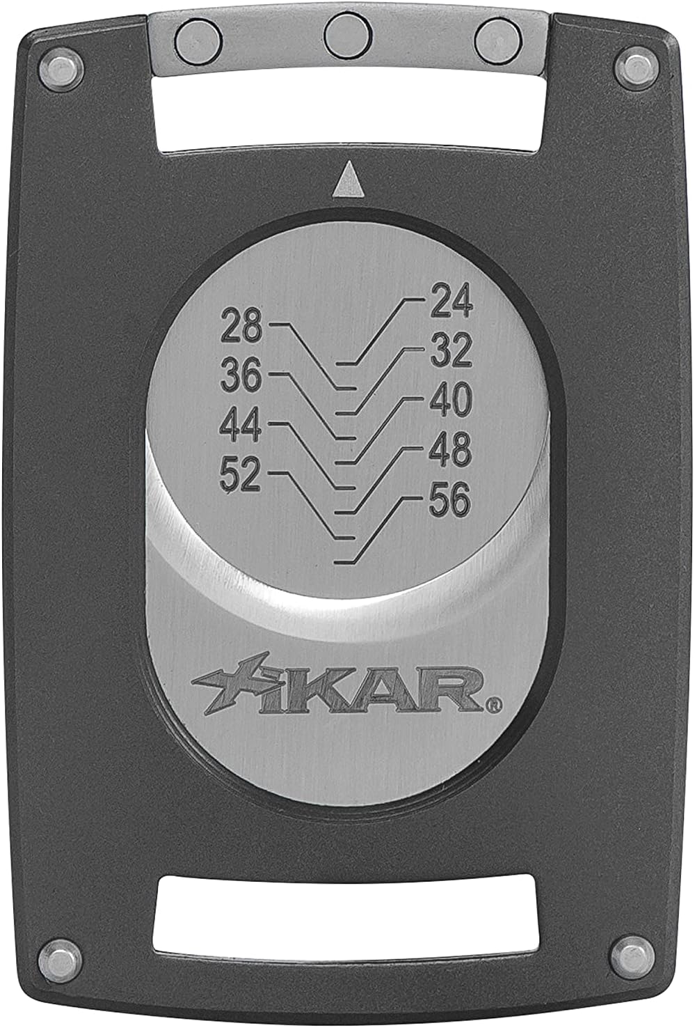 XIKAR Ultra Slim Gunmetal Cigar Cutter, 64 RG, Megnetic Attachment to Ultra Slim Lighters, Gunmetal