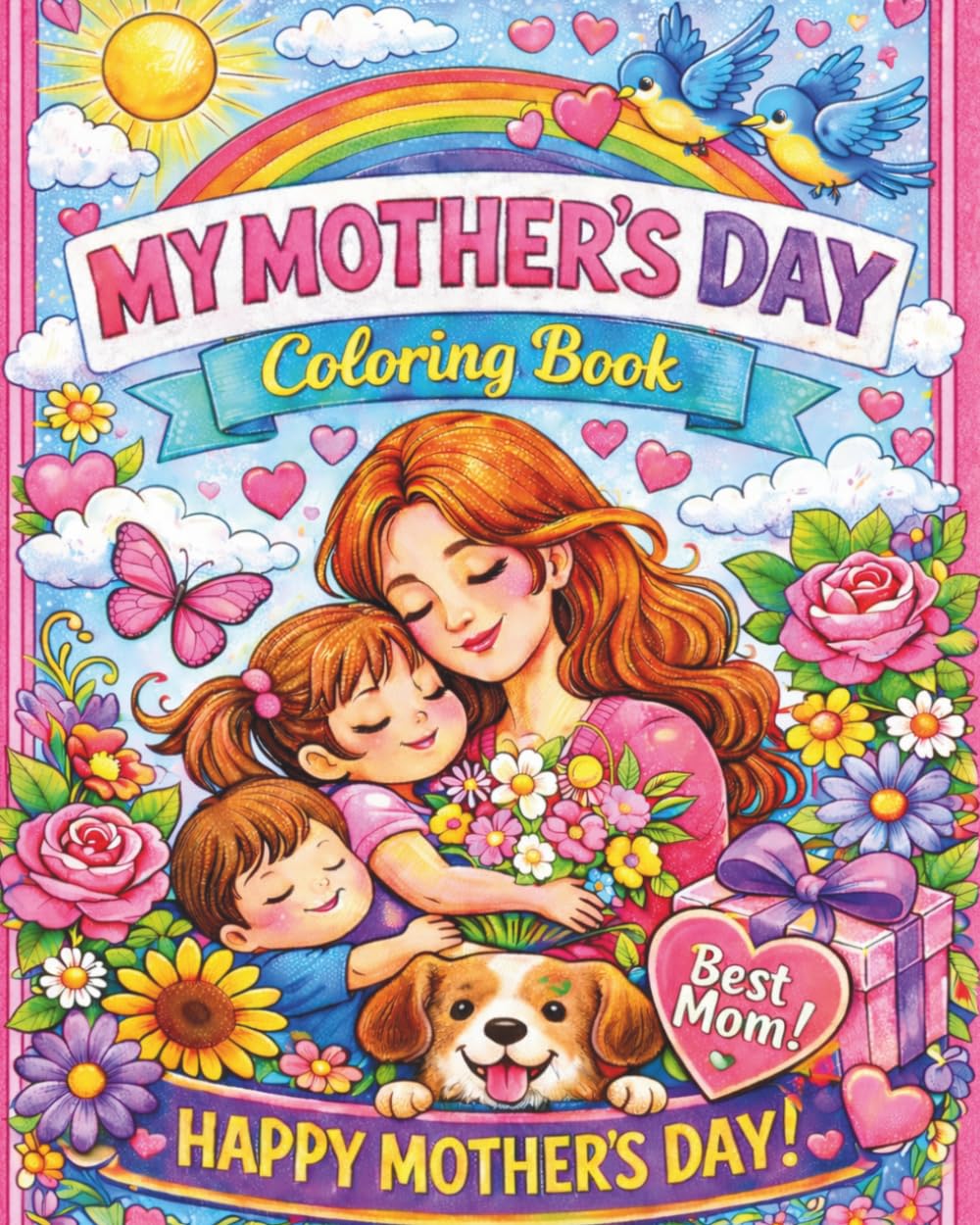 My Mother's Day Coloring Book: Endless Hours Of Fun For The Whole Family
