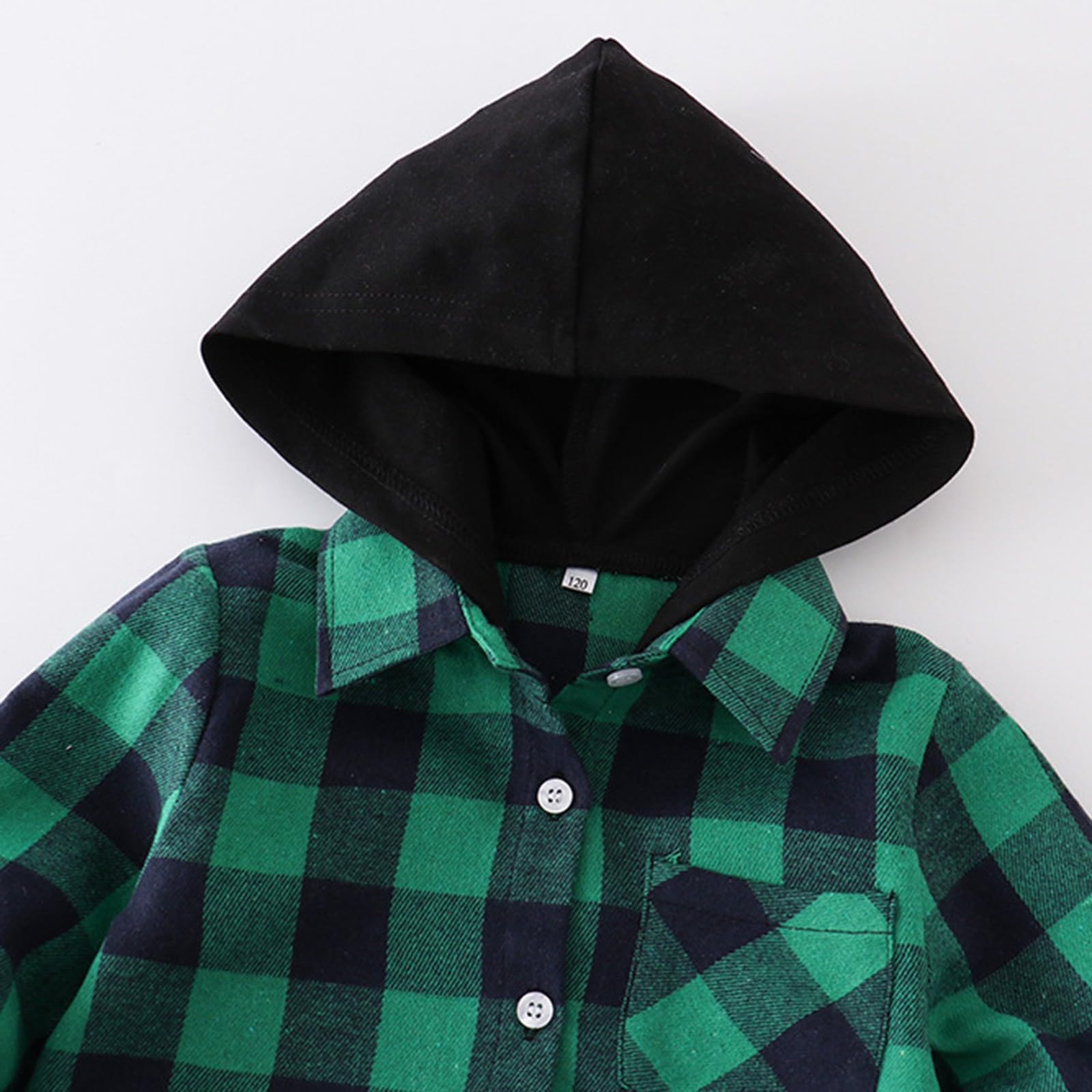Camisa de manga larga con botones a cuadros para niñas y niños, ligera, informal, para la escuela