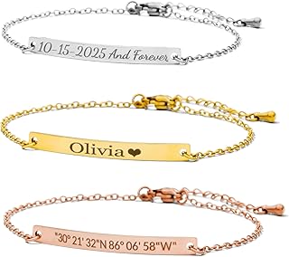 Engraved Initial Bracelet
