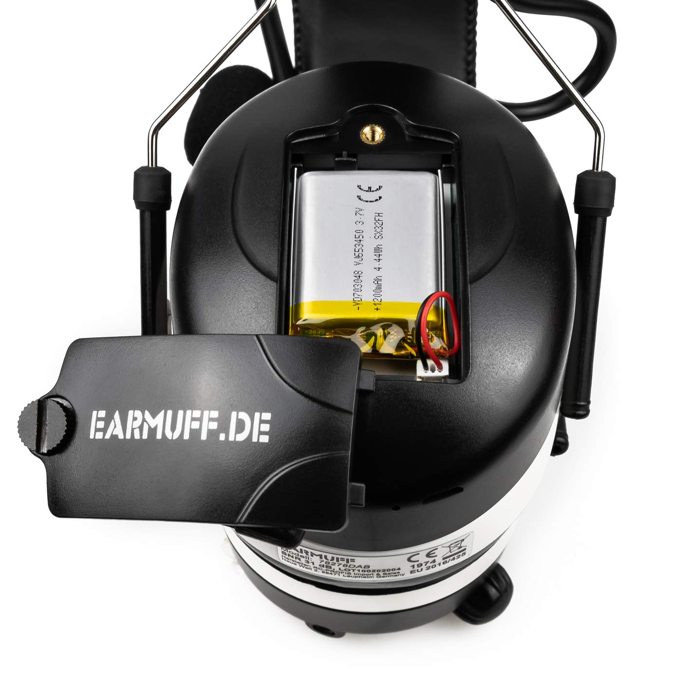 EARMUFF Gehörschutz mit DAB+ & FM 31dB Dämmung | Lieblingsradiosender & Musik über Digital Radio & FM Radio hören | elektronischer Ohrenschutz für Erwachsene | Baustellen, Gartenarbeit & Forstbetrieb