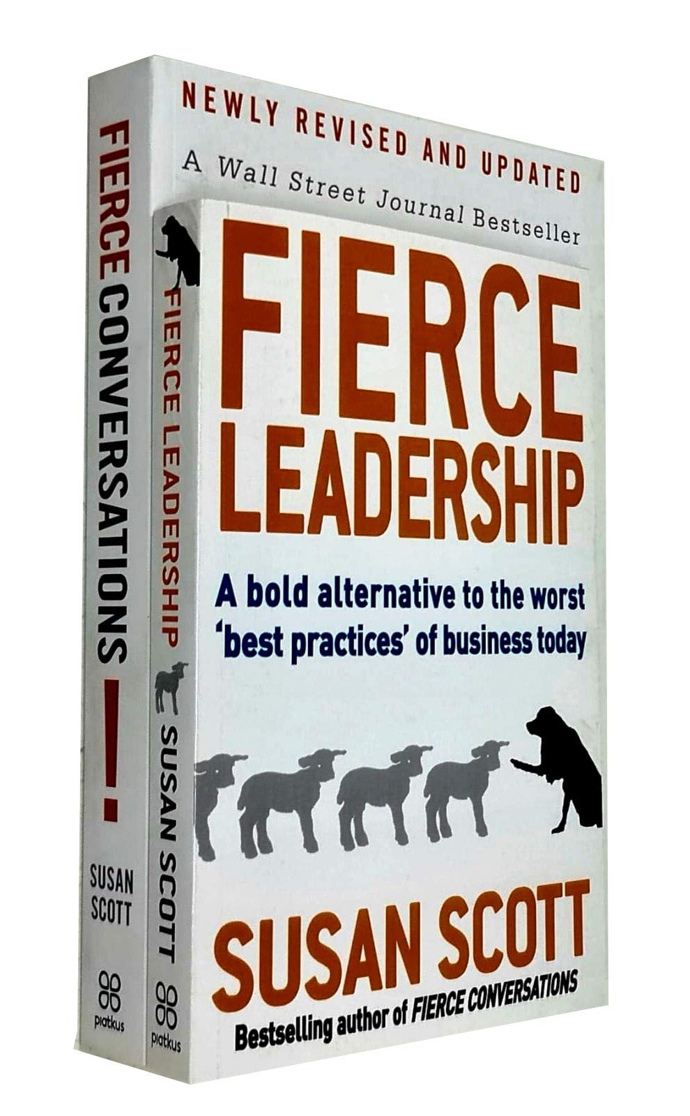 Susan Scott 2 Books Collection Set (Fierce Conversations, Fierce Leadership)