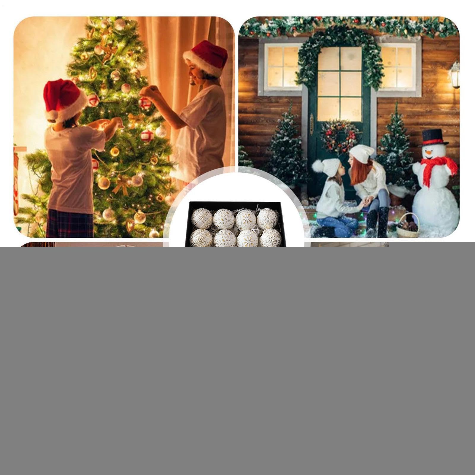 Set di 12 ciondoli vintage per albero di Natale