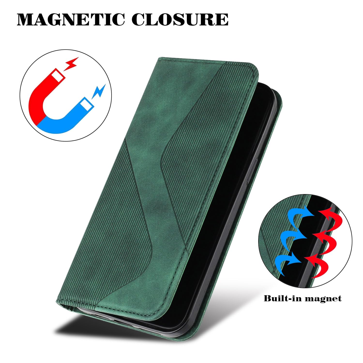SONWO Cover per Redmi 9 / Redmi 9 Prime/Xiaomi Poco M2, Flip Caso in PU Pelle Case Cover Custodia con Slot per Schede e Supporto Stand per Redmi 9