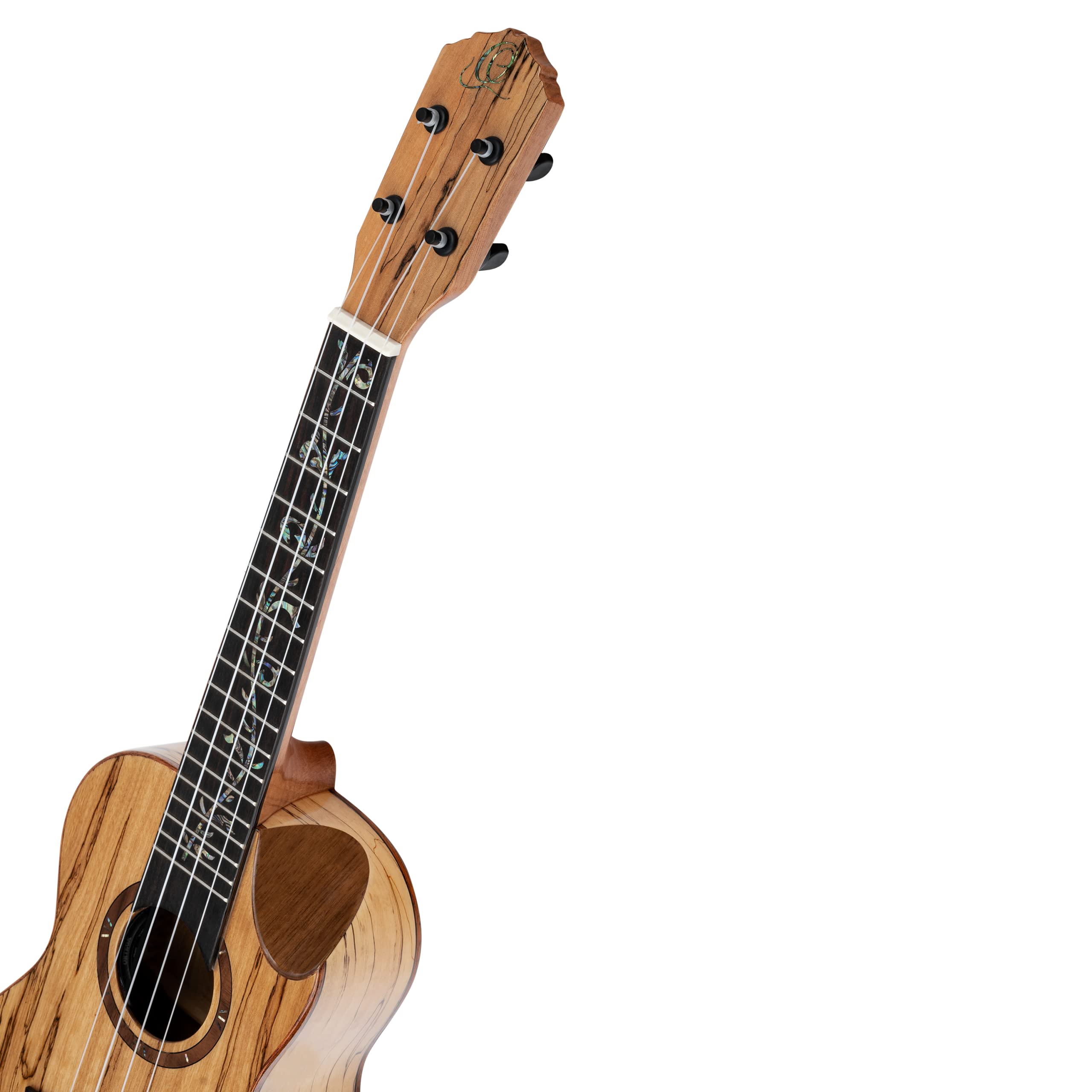 Ortega Guitars Ukulele Concerto Elettro-Acustico – Elite Series – Gig Bag Inclusa – Spalted Acero, Natural (RUET-SMA)