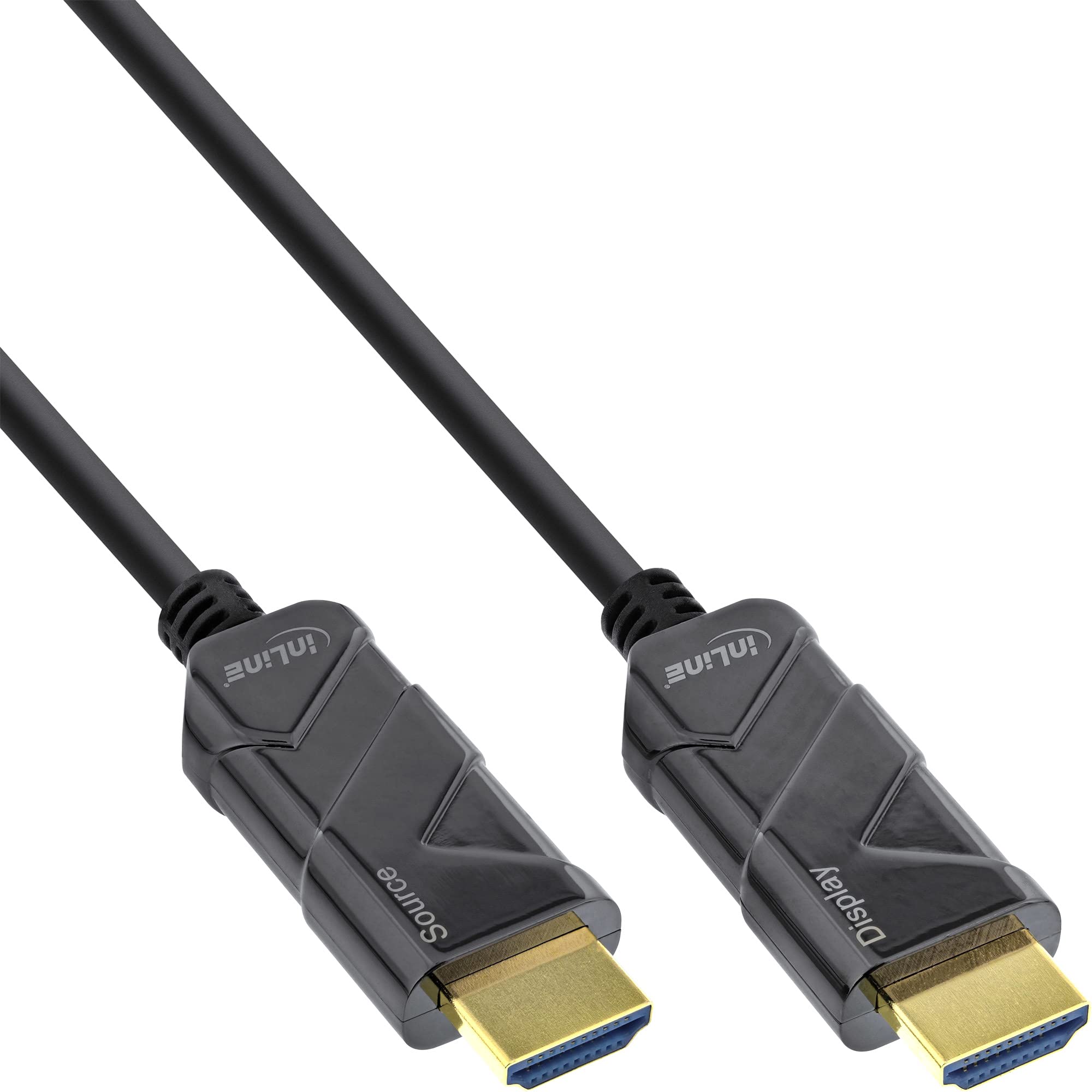 InLine® Cavo HDMI AOC, cavo HDMI ad alta velocità, 8K4K, nero, 15 m