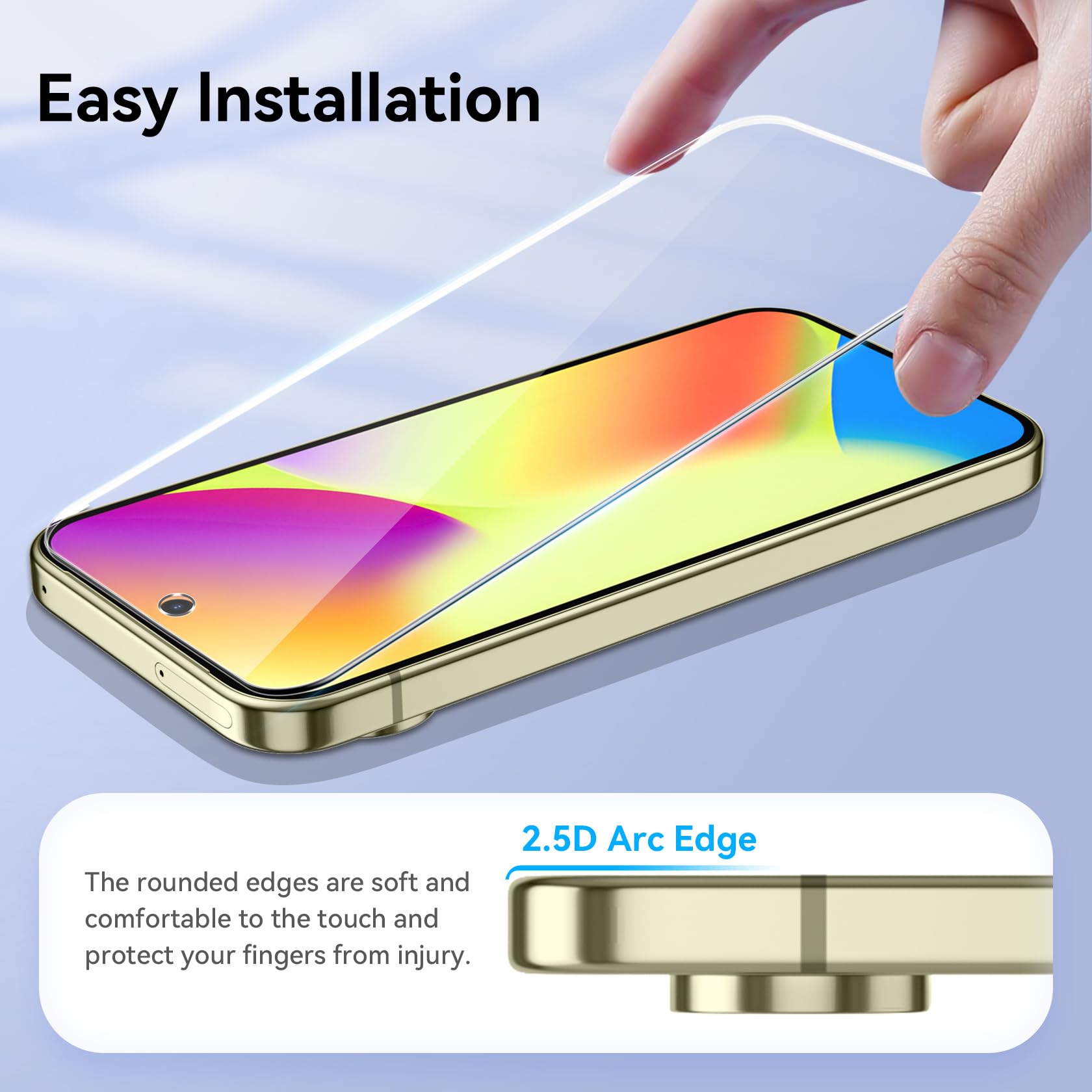 3 Pièces Verre Trempé pour Google pixel 10 5G avec 3 Pièces Caméra Arrière Protecteur, Ultra Résistant Film Protection écran, Sans Bulles Film Protection écran.