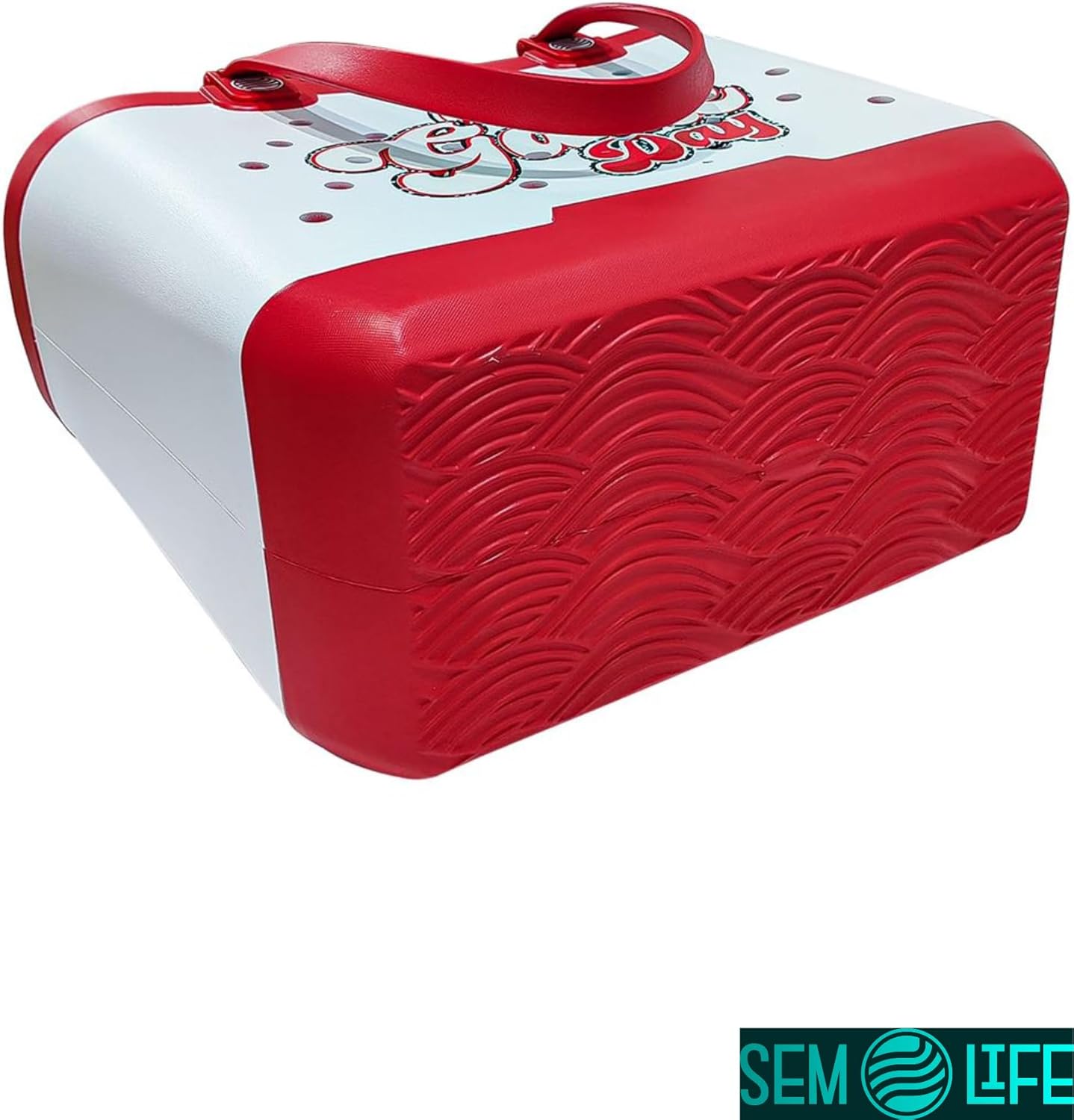 Rubber Beach Tote Bag, Baseball, Waterproof, Large Capacity, Interior Zippered Pocket, Great for Games, Beach, Pool, Travel, Lake, Tournaments, Baseball Fans, Moms, Gifts - Image 7