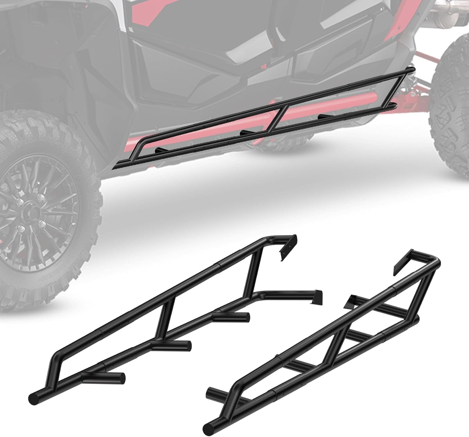 Nerf Bars Rock Sliders Accessories for Honda Talon 1000X-4 1000R-4 1000XS-4 1000RS-4 (2020-2025), Heavy Duty UTV Off-Road Side Steps Tree Kickers 4-Seat Bumper Protector