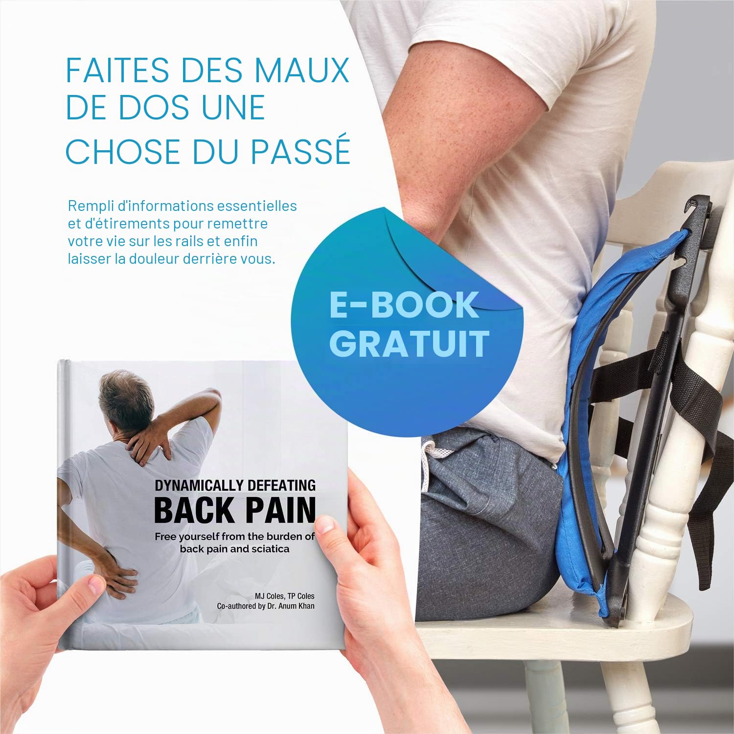 Ecarteur Arriere et Correcteur de Posture Etirement Lombaire,Masseurs pour Le Dos