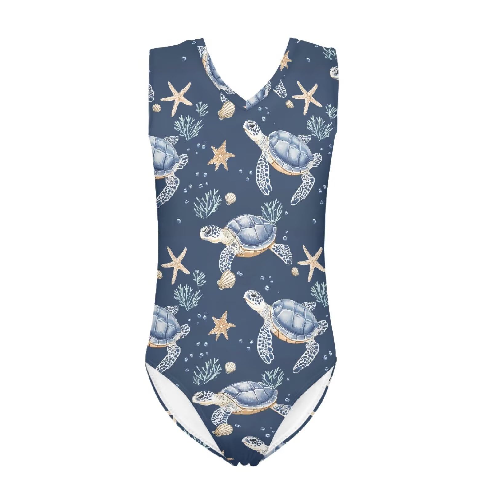 Xpyiqun Bathing Suits for Girls 3-14 Kids Summer One Piece Swimwear Beach Sport Sleeveless Swimsuits Athletic