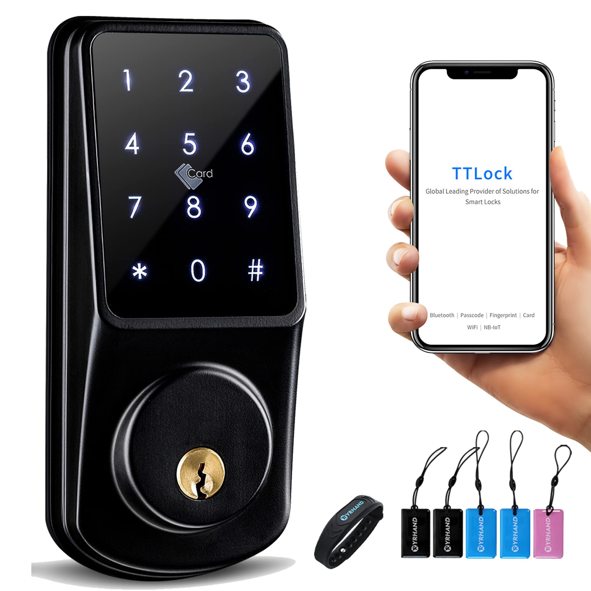 Buy YRHAND Smart Lock Deadbolt Door Locks,Digital Electronic Bluetooth