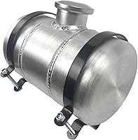 Vista 10 de JSD - Tanque de combustible redondo giratorio de aluminio de 2 galones, 6 x 18 pulgadas, llenado central, salida NPT de 1/4 pulgadas para mini