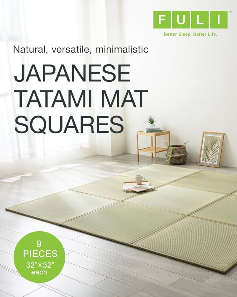 Amazon.com: FULI Japanese Square Tatami Rug, Lightweight