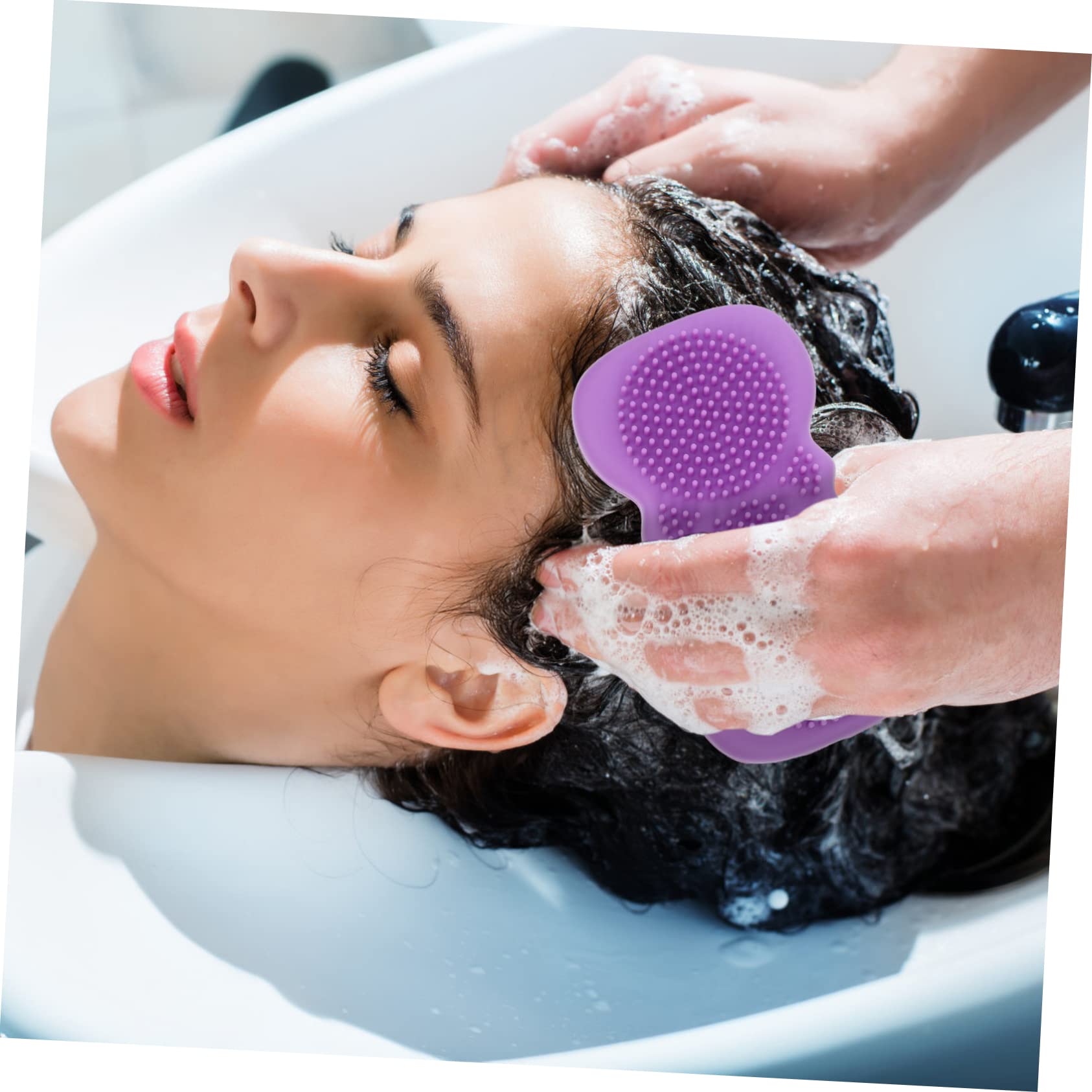 3 Stück Silikon-badebürste Körper- Und Gesichtsmassagebürste Tiefenreinigung Der Kopfhaut Bade- Und Duschbürste Peeling-duschwerkzeuge