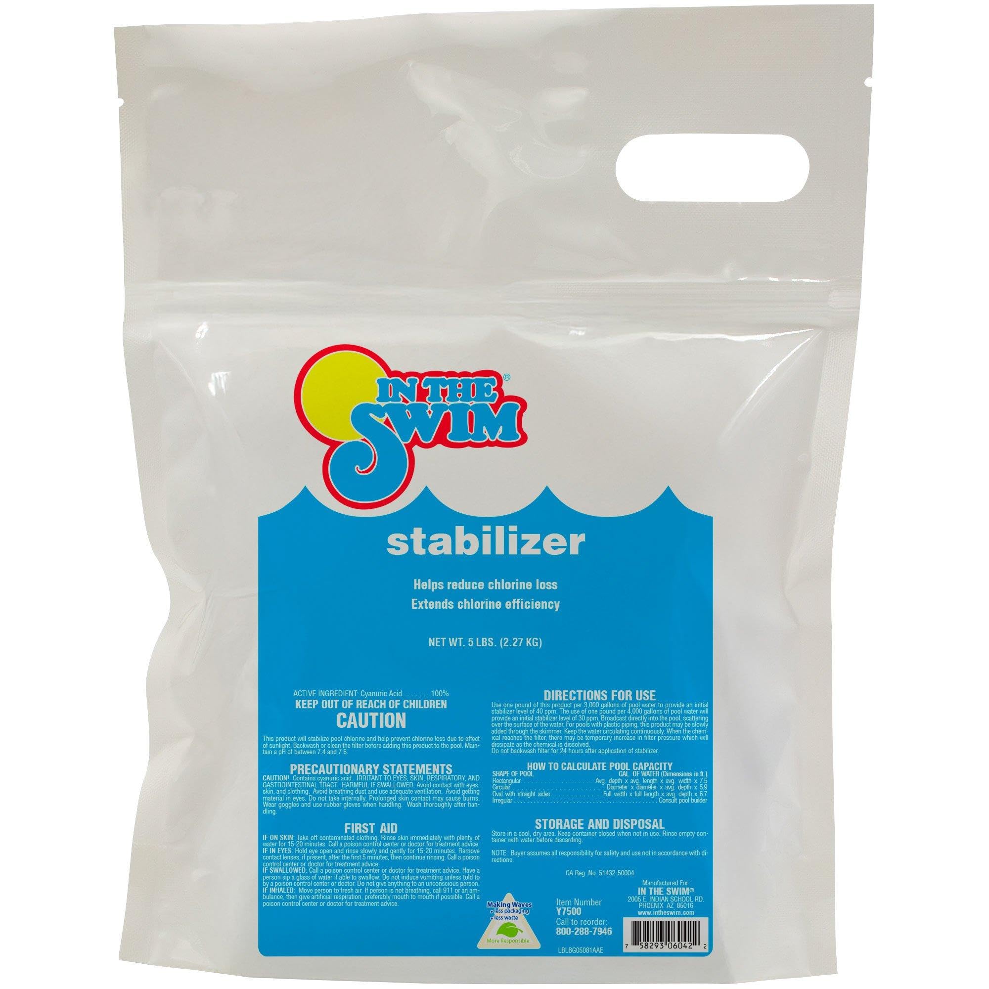 In The Swim Pool Stabilizer - 100% Cyanuric Acid - 5 Pound