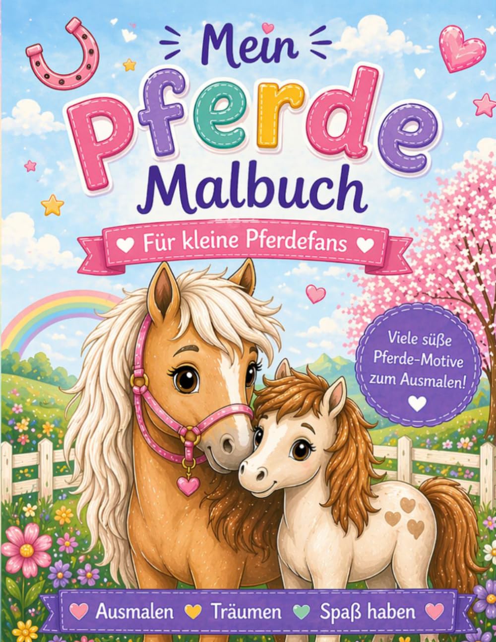 Mein Pferde Malbuch: Für kleine Pferdefans