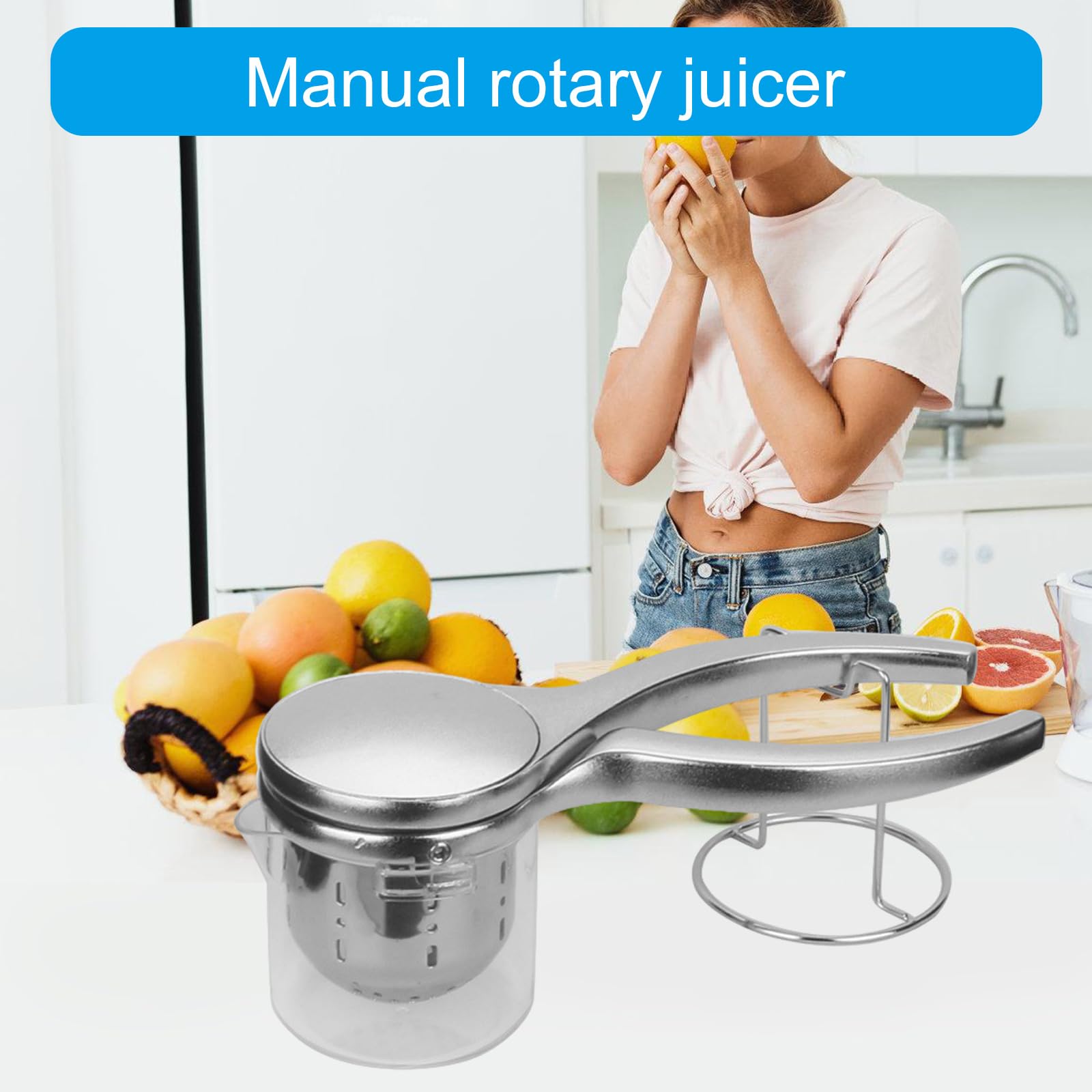 Herramienta De Jugo Manual Acero Inoxidable Exprimidor Jugos Cocina Pequeño Prensado Frutas Accesorios Cocina Prensa Cítricos