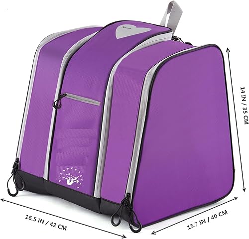 Miniatura 5 de Mochila para botas de esquí para niños pequeños, patinaje, esquí, botas de snowboard, casco, guantes y aperitivos, perfecta para esquí, snowboard,