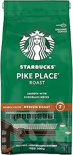 Café torrado e moído starbucks pike place roast 250g