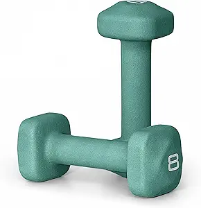 Tone Fitness Neoprene Dumbbell Weight Pairs with Anti-Roll Square Head | Multiple Options