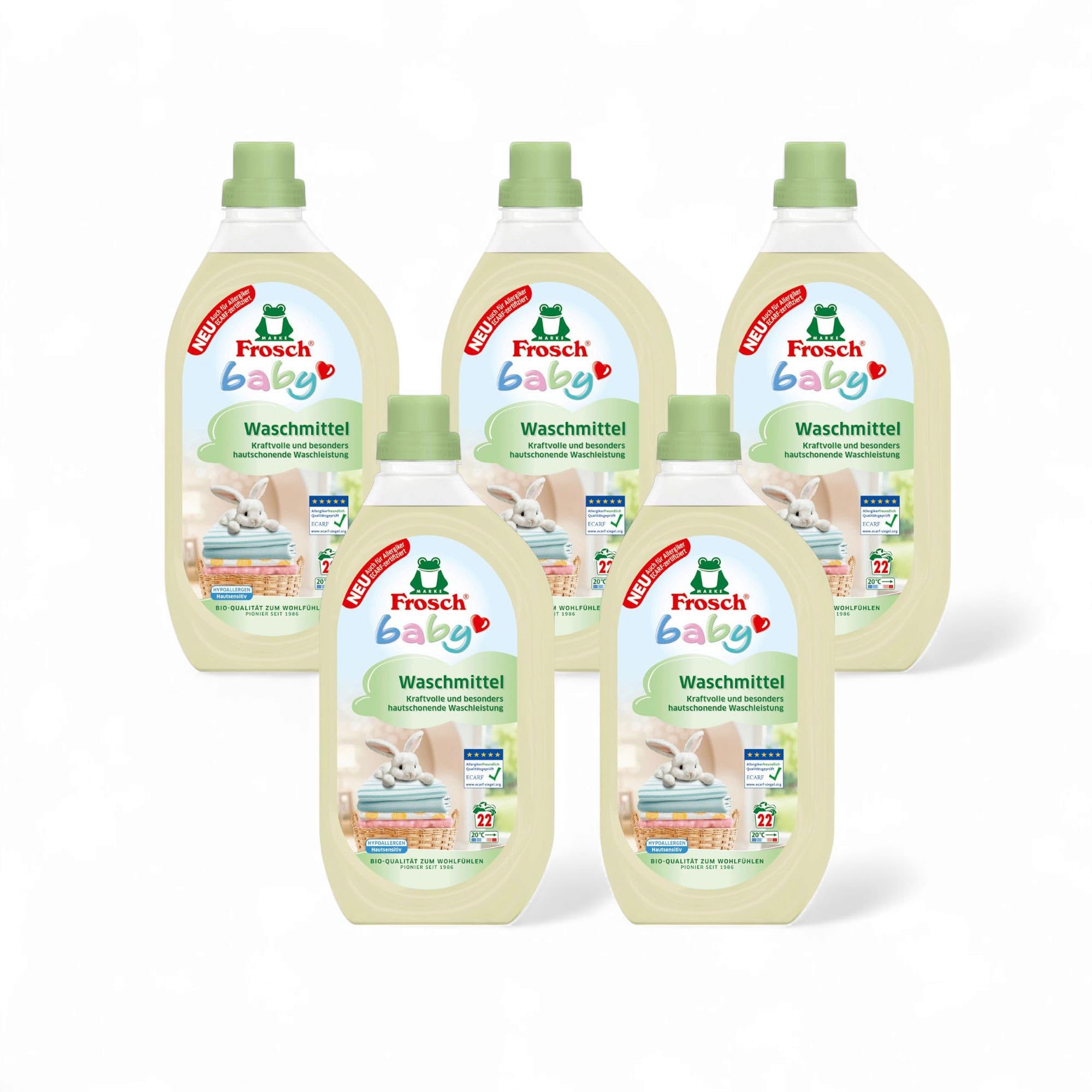 Frosch Baby Flüssigwaschmittel 1.5l (5x1.5) | für 110 Waschladungen