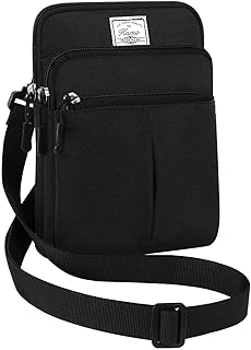 KAMO Multifunction Phone Bag One Shoulder Phone Waist Bag Diagonal Cross Bag Smart Phone Case Outdoor Bag Triple Zip Hipster Crossbody Purse for Women & Men