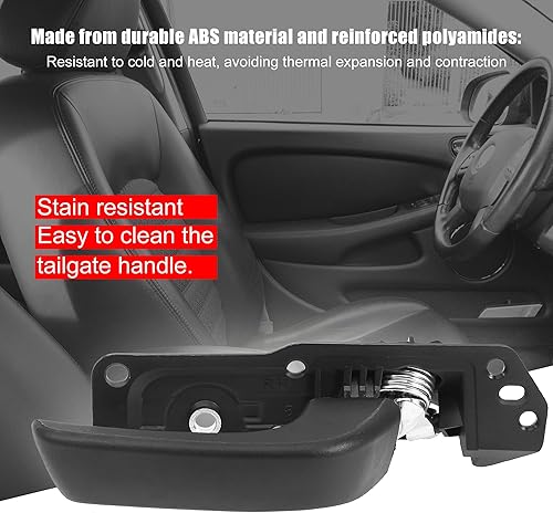 Miniatura 5 de X AUTOHAUX Manija de puerta interior del coche delantera derecha para Chevy Silverado 1500 2500 3500 para GMC Sierra 1500 2500 3500 2007-2013