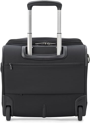 Miniatura 3 de DELSEY PARIS Helium DLX Softside - Maleta para debajo del asiento con 2 ruedas, Negro, Helium DLX Softside Equipaje Under-seater con 2 ruedas