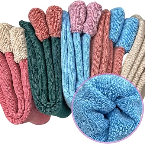 Hocerlu 5 Pares Calcetines Térmicos Mujer de Lana Gruesa - Calentitos, Cómodos y Transpirables para Invierno, Talla Única 35-42