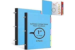 2Pcs Versatile 360° School Notebook for Any Subject