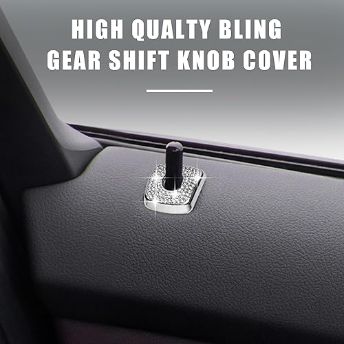 Miniatura 3 de Fundas brillantes para cerradura de puerta interior de automóvil, calcomanías decorativas de diamantes de imitación compatibles con BMW 330 i