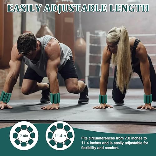 Miniatura 6 de Pesas de tobillo ajustables para mujeres, hombres, niños, muñecas y tobillos, aumentan la intensidad del entrenamiento, juegos de pesas para muñeca,