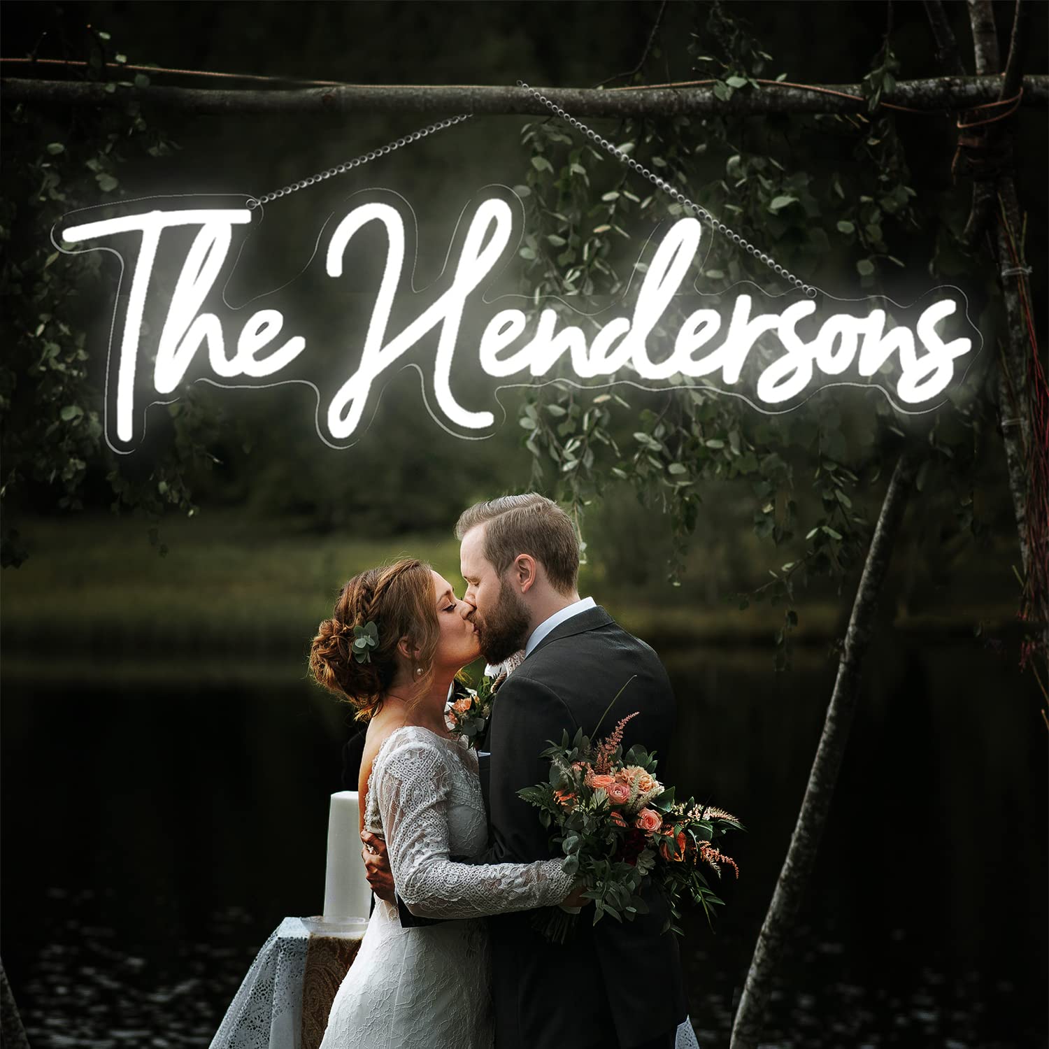 Custom Neon Signs, Remote Control Neon Lights Signs for Wall Decor Personalized Neon Light for Halloween, Merry Christmas, Thanksgiving Day, Large Neon Sign for Birthday Party Bar Game