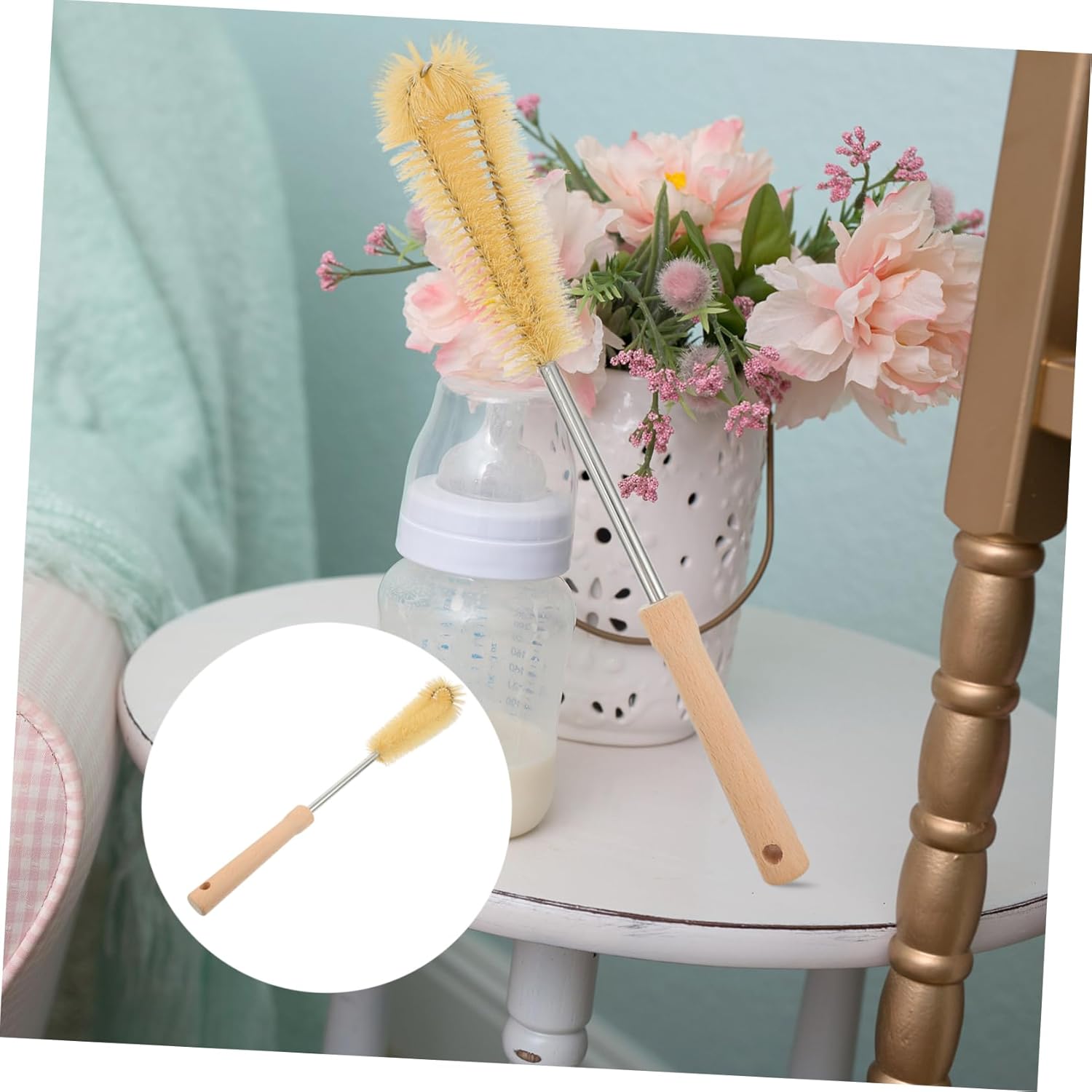 1pc Cup Cleaning Brush Set Handle Mug Brush for Kitchen Use Nylon Material Practical and Bottle Cleaner for