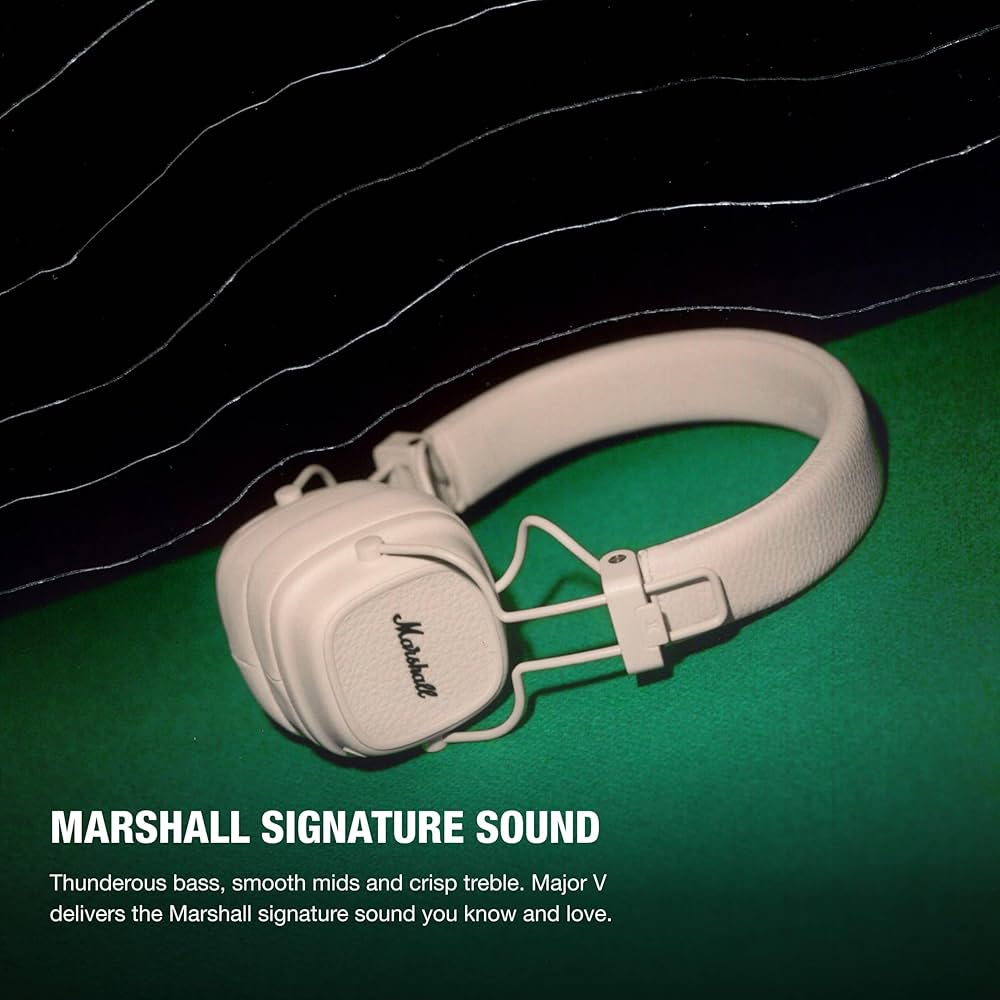 Marshall Major V ワイヤレスヘッドフォン クリーム Major V Cream - On-ear headphones | Marshall.com